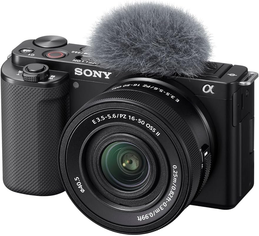 Sony Alpha ZV-E10 APS-C Mirrorless Vlog Camera Kit in Black