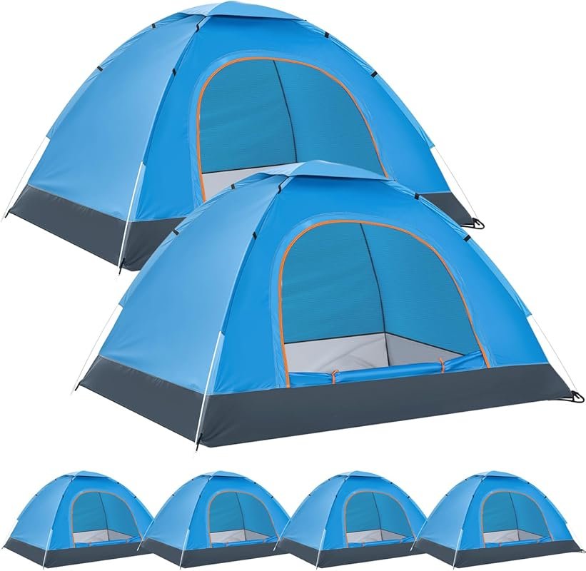 Woanger 6-Pack Bulk 2 Person Tents: Lightweight, Waterproof, Windproof