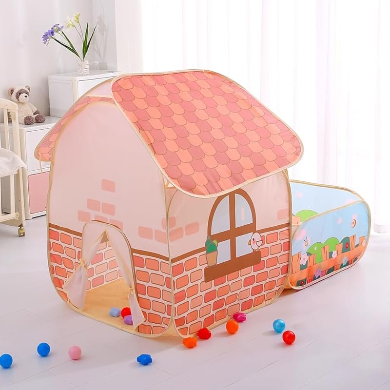 Toddler Foldable Waterproof Play Tent - Indoor/Outdoor Baby Playhouse 