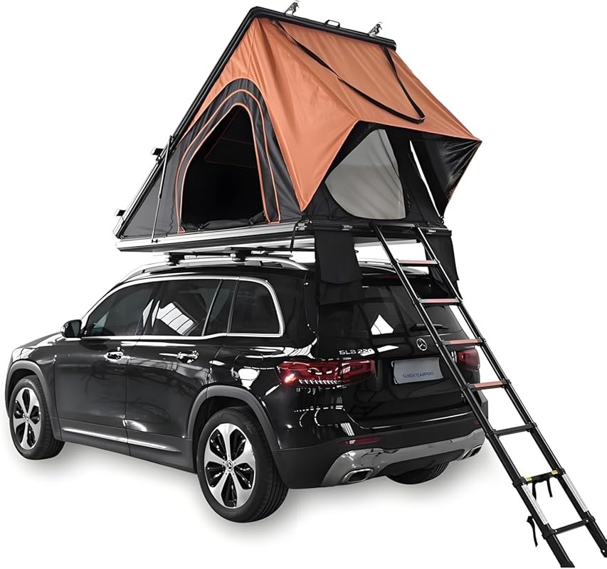 Travel Cat Hard Shell Rooftop Tent: 2-3 Person Hardshell for Jeep, SUV, Van, Truck, Car Camping, Overland