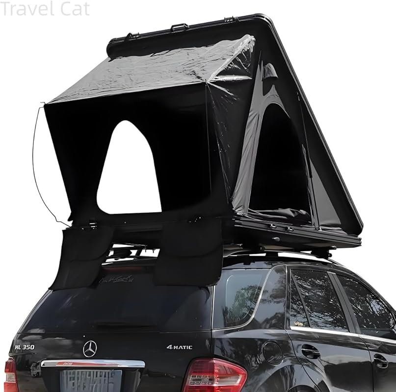 Travel Cat Hard Shell Rooftop Tent: 2-3 Person Hardshell for Jeep, SUV, Van, Truck, Car Camping, Overland