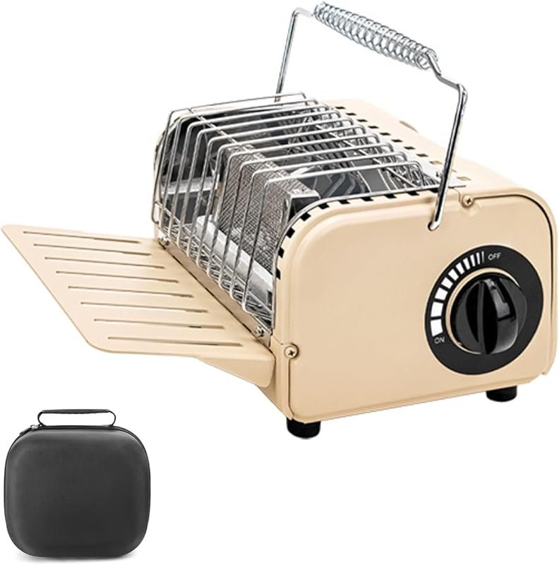 3-in-1 Portable Heater & Stove, 1200W Tent Heater, Adjustable Temperat