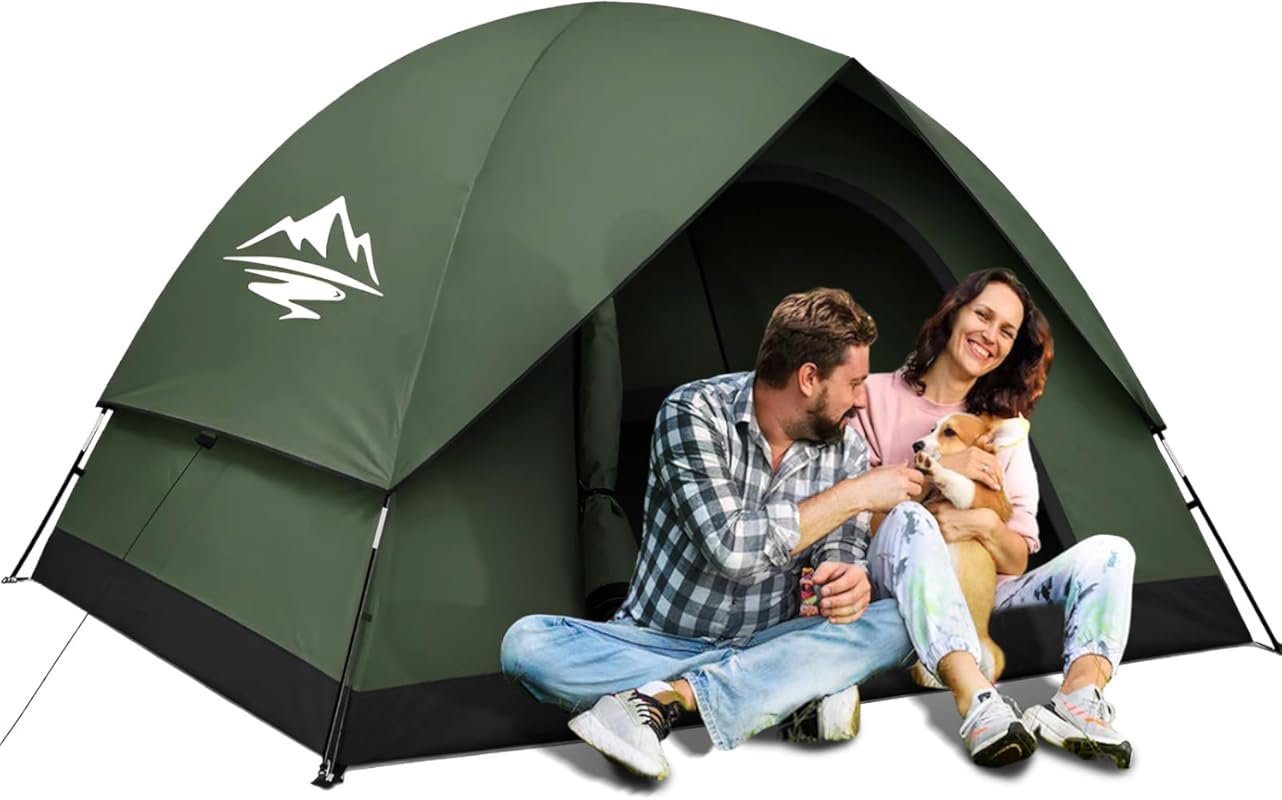 2/3/4 Person Waterproof Dome Tent: Easy Setup, Portable Double Layer f