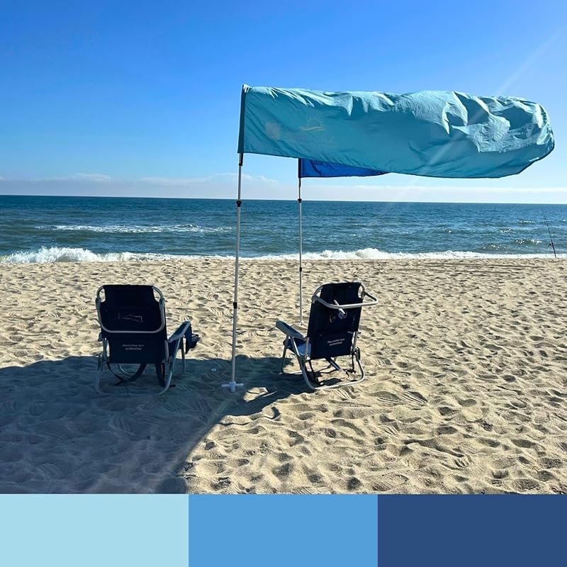 MillionShades® 8ft x 8ft Beach Shade Canopy with UPF 50+, Wind-Propell