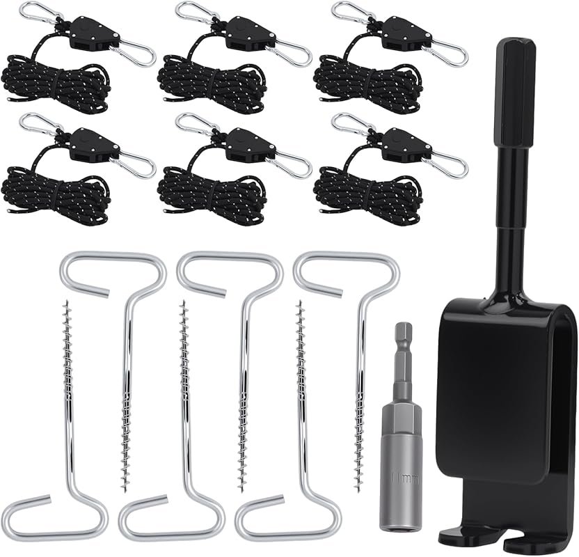 Universal 14-Piece Ice Fishing Anchor Tool Kit for Shelter Setup