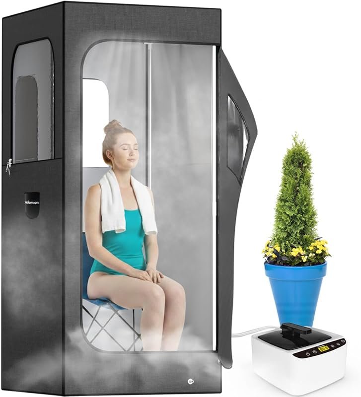 Adamson Portable Sauna for Home: Personal Full Body Steam Tent with St