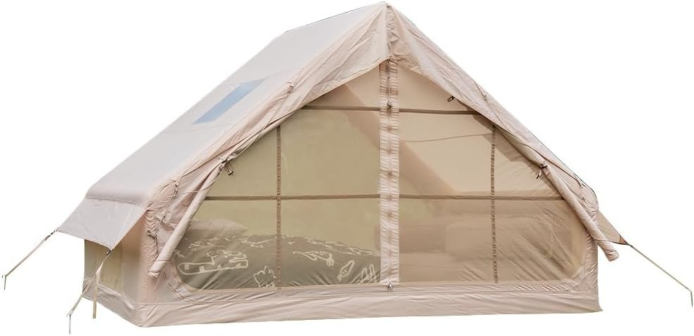 4-12 Person Inflatable Camping Tent: Waterproof 4 Season Blow Up Tent 