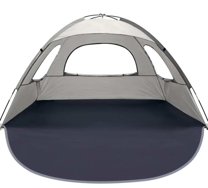 WhiteFang Beach Tent Anti-UV Portable Sun Shade Shelter for 3/4/6/8 Person, Exte