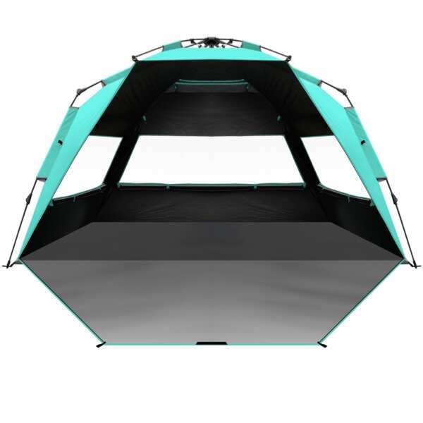 OutdoorMaster Beach Tent with Blackout Shelter Technology, Portable Sun Shade Sh