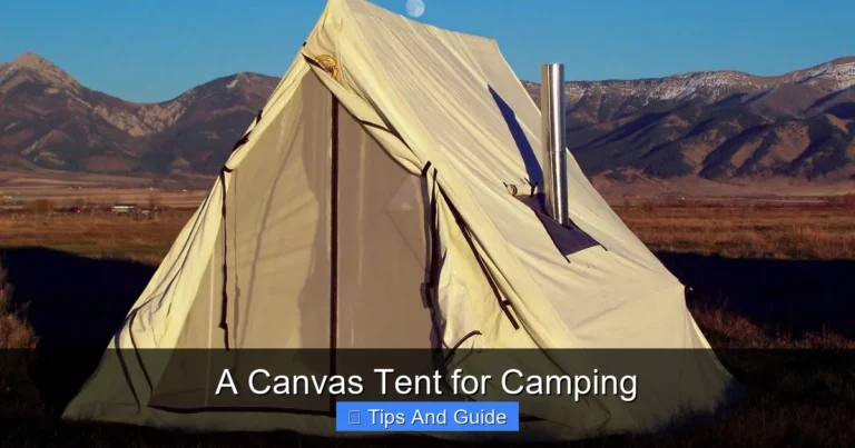 A Canvas Tent for Camping