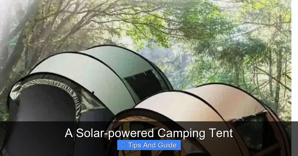 A Solar-powered Camping Tent