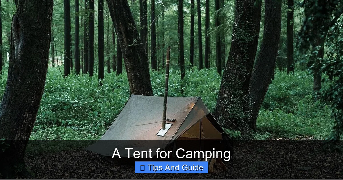 A Tent for Camping