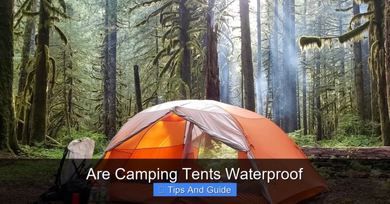 Are Camping Tents Waterproof