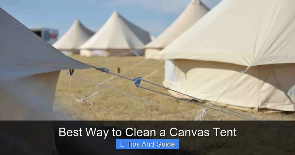 Best Way to Clean a Canvas Tent