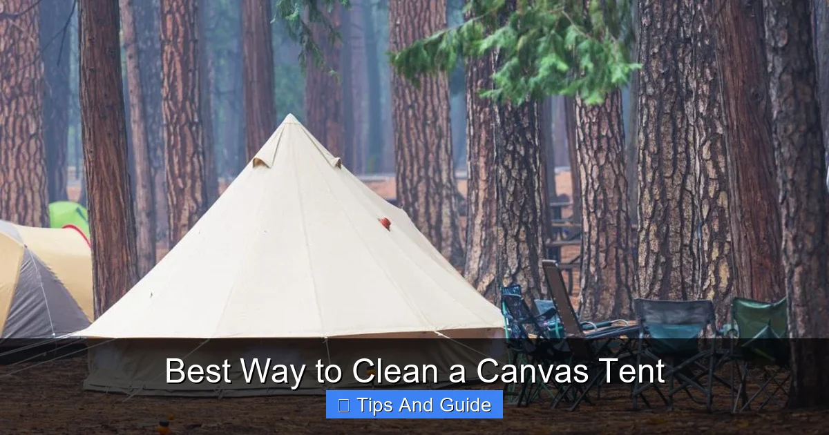 Best Way to Clean a Canvas Tent