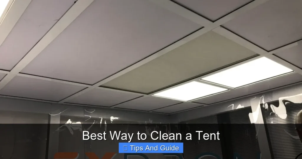 Best Way to Clean a Tent