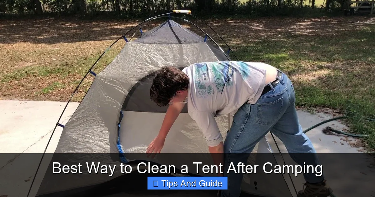 Best Way to Clean a Tent After Camping