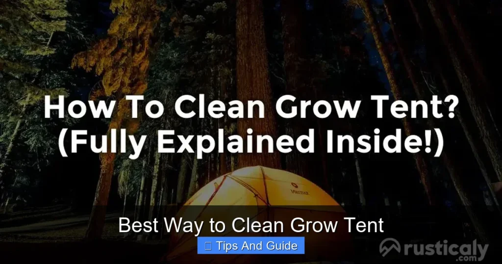 Best Way to Clean Grow Tent