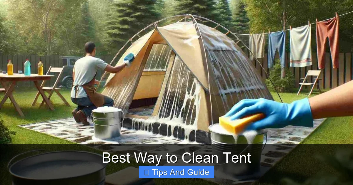 Best Way to Clean Tent