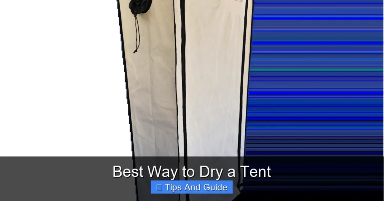 Best Way to Dry a Tent