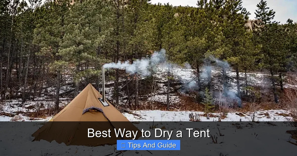 Best Way to Dry a Tent