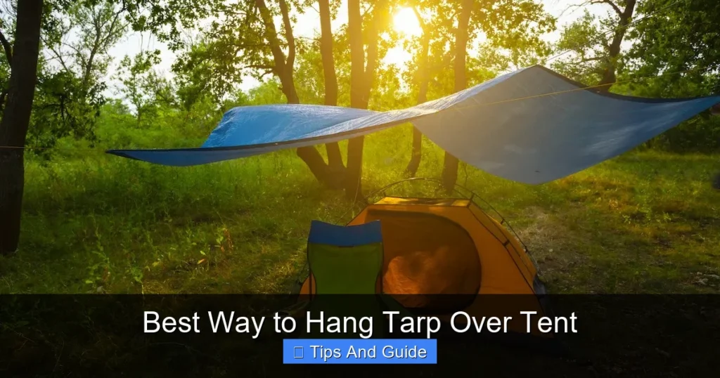 Best Way to Hang Tarp Over Tent
