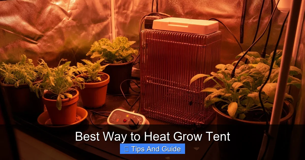 Best Way to Heat Grow Tent