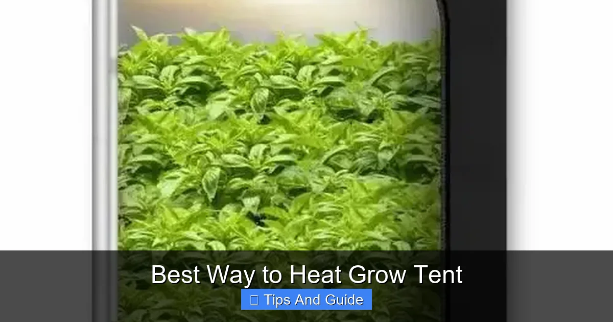Best Way to Heat Grow Tent