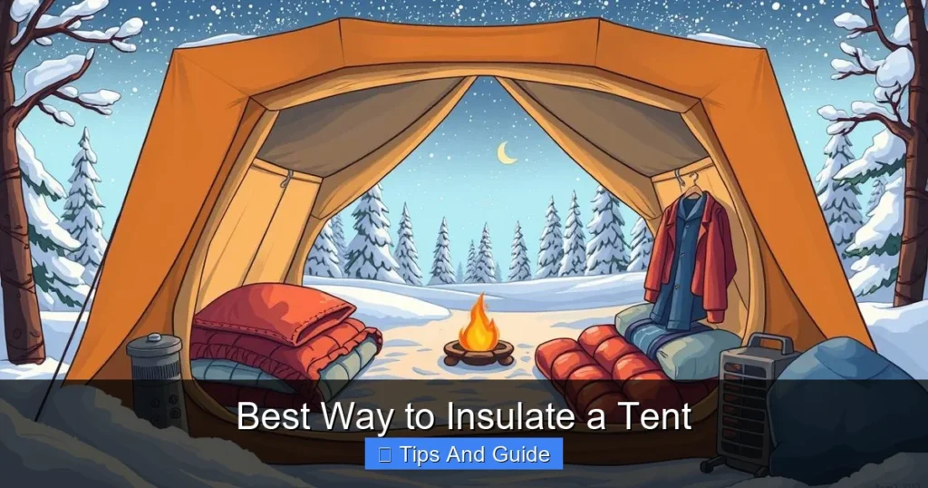 Best Way to Insulate a Tent
