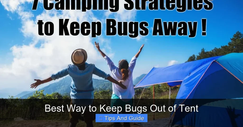Best Way to Keep Bugs Out of Tent