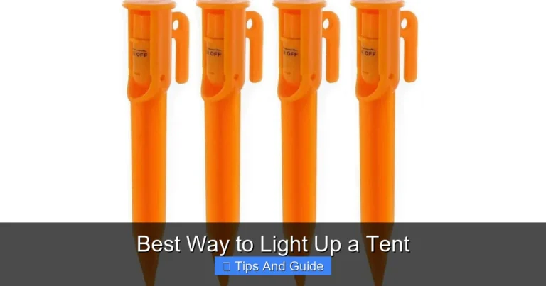 Best Way to Light Up a Tent