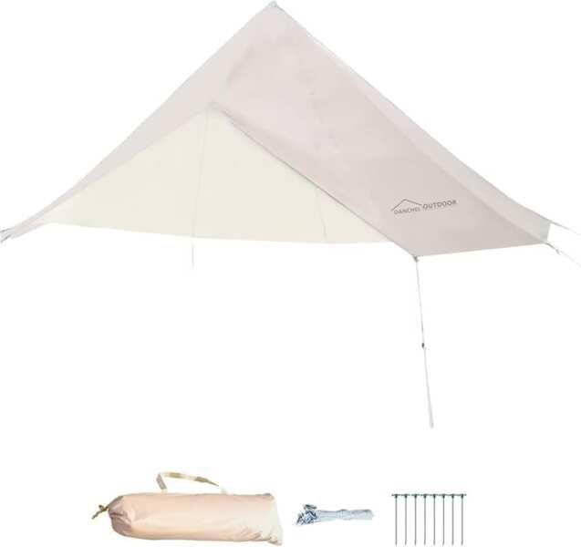 DANCHEL OUTDOOR Waterproof Bell Tent Rain Fly for 4-Season Glamping