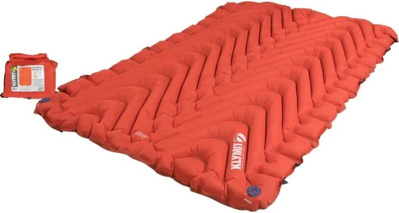 KLYMIT Insulated Double V Inflatable Sleeping Pad - Thick, Lightweight