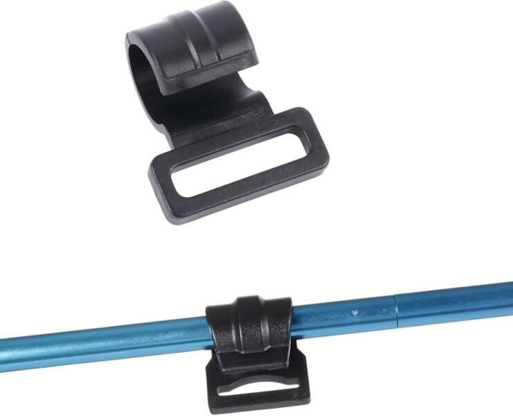 Tent Pole C Clips: 20 Pack, Secure Attachment for 9.5mm (3/8 Inch) Ten