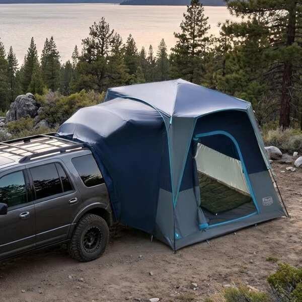 TIMBER RIDGE 5 Person SUV Tent, Weather Resistant and Portable for Car
