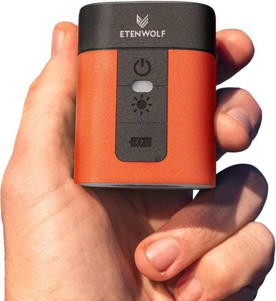 ETENWOLF AIR 3 Electric Pump: 2600mAh Battery, Camping Light, Inflate/