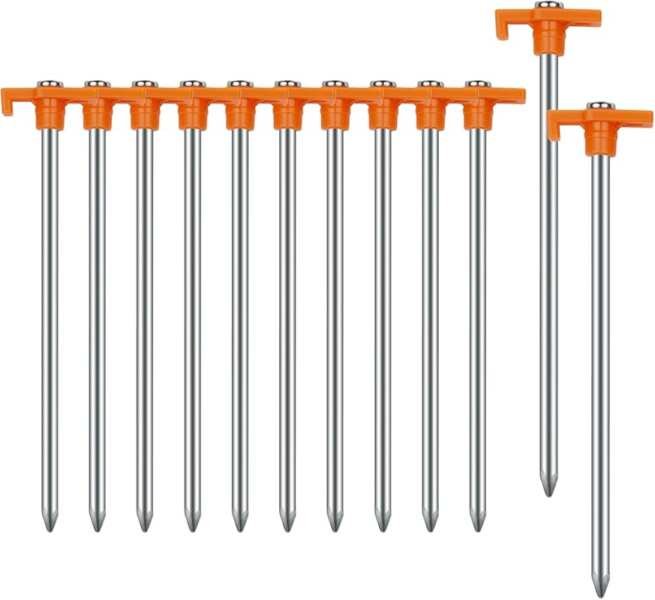 AVOFOREST 7.1inch Non-Rust Metal Tent Stakes