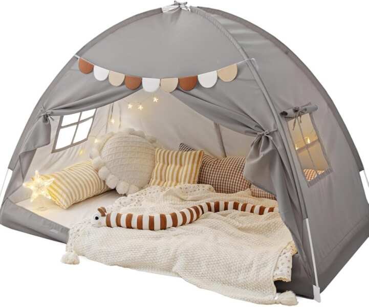 Sherilyn Bed Tent Canopy: Twin Size Blackout Privacy Space for Kids & 