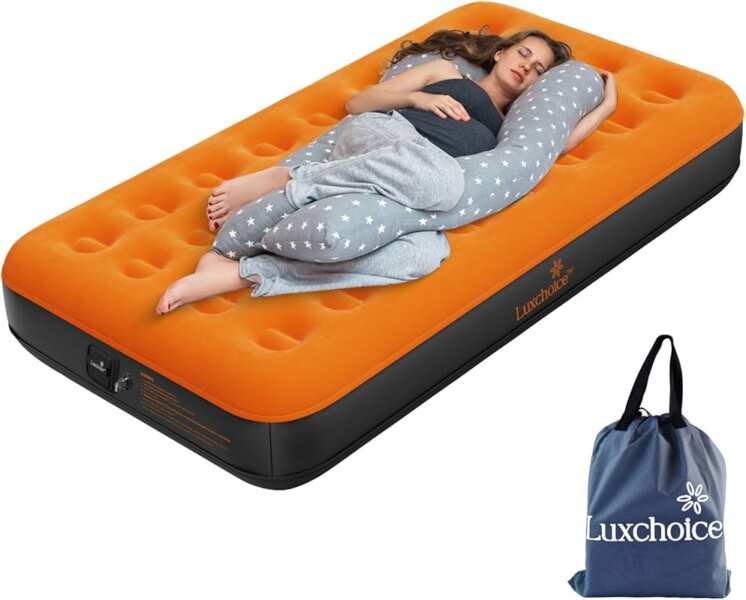Twin Air Mattress with Rechargeable Pump, 9