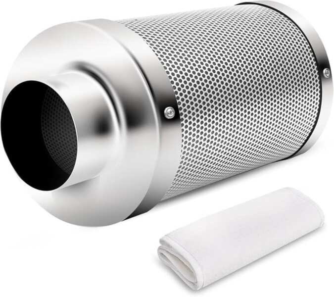 iPower 4 Inch Air Carbon Filter with Australia Virgin Charcoal and Rev