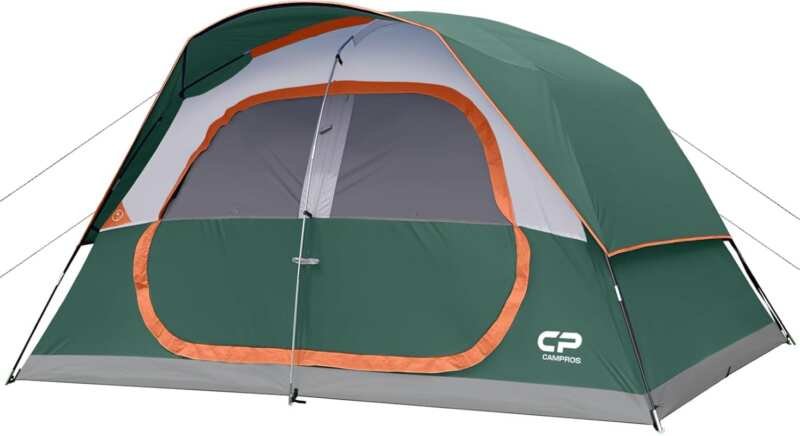 CAMPROS Upgraded 6/8 Person Camping Tent: Waterproof, Windproof Family