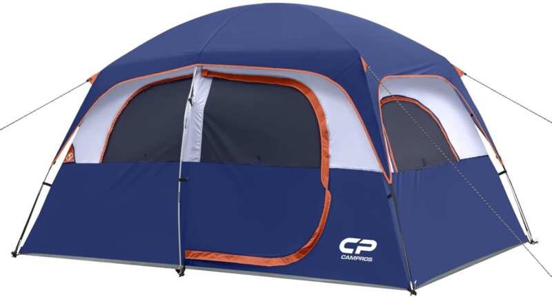 CAMPROS Upgraded 6/8 Person Waterproof Family Camping Tent