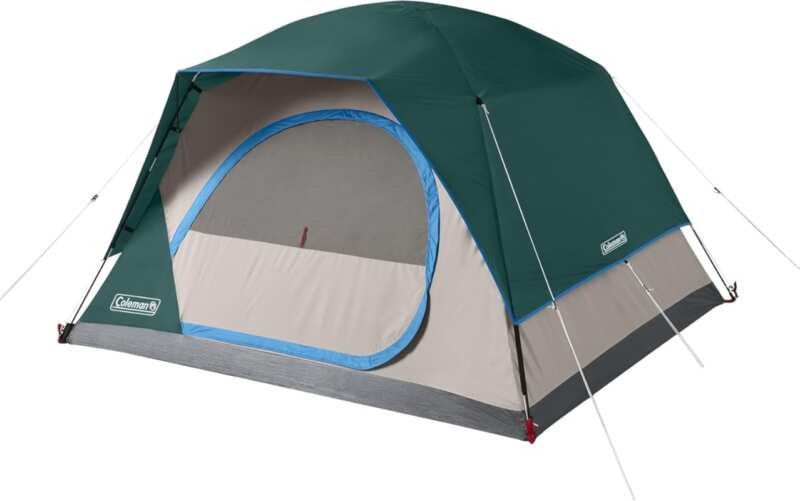 Coleman Skydome 2/4/6/8-Person Tent: 5-Minute Setup, Extra Headroom, W