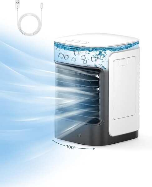 Portable Air Conditioner: Personal Mini AC for Rooms & Camping, 100° O