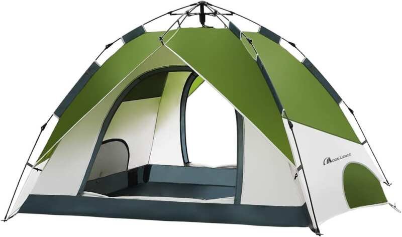MOON LENCE Pop Up Tent: 60s Instant Setup 3-4 Person Dome Tent, Water-