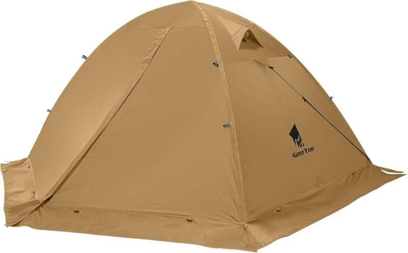 GEERTOP Ultralight 2 Person 4 Season Backpacking Tent: Waterproof, Dou