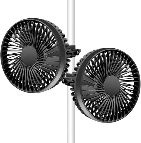 5-inch Grow Tent Fan System: Two Fans for Greenhouse Plant Ventilation