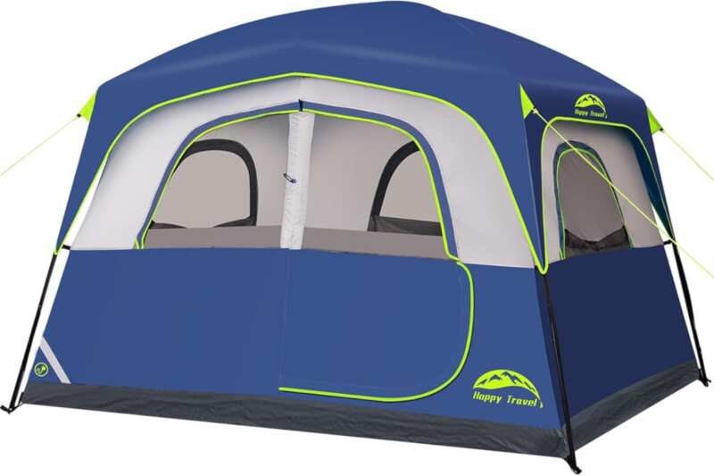 Happy Travel 6 Person Waterproof Family Camping Tent