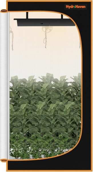 3x3 Heavy-Duty 600D Diamond Mylar Grow Tent Kit (32x32x63