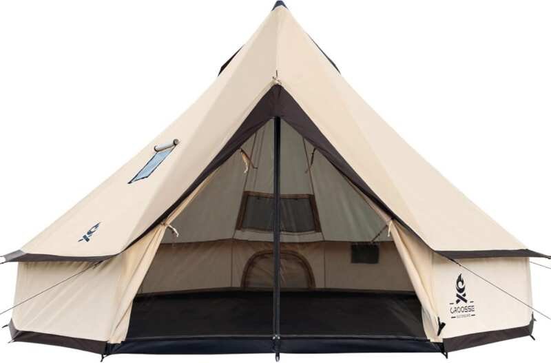 Oxford Bell Yurt Tent: Easy-to-Maintain 4-Season Glamping Tent with St